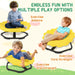 Kids 360° Swivel Chair - Sensory Spinning Seat Yellow Flower-Shaped Design | AIYAPLAY - Little and Giant Explorers AIYAPLAY