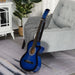 Kids 38 Inch Full Size Blue Classical Acoustic Electric Guitar with Case - Little and Giant Explorers HOMCOM