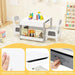 Kids 4-in-1 Activity Table and Chairs Set – White and Grey | Blackboard and Multi-Use Design COSTWAY - Little and Giant Explorers Costway
