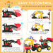 Kids 6-Wheel Pedal Ride-On Tractor with Front Bucket | Pedal Go Kart Design - Steel Frame HOMCOM - Little and Giant Explorers HOMCOM