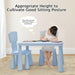 Kids Activity Table and Chair Set - Little and Giant Explorers Costway