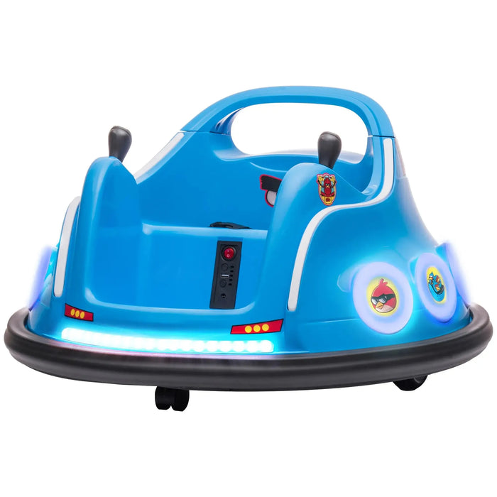 Kids Angry Bird Licensed Waltzer Car with Joysticks in Blue 12V - Little and Giant Explorers AIYAPLAY