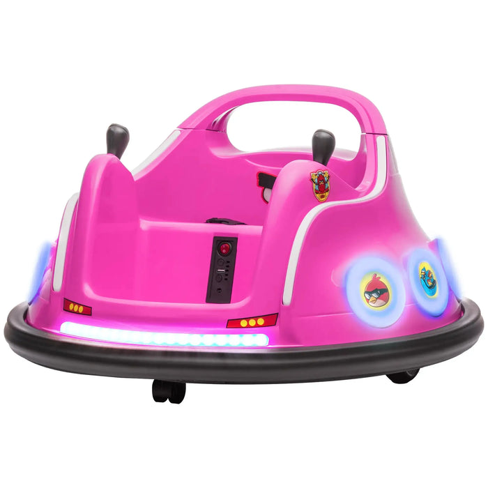 Kids Angry Bird Licensed Waltzer Car with Joysticks in Pink 12V - Little and Giant Explorers AIYAPLAY