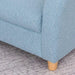 Kids Armchair Blue | Linen Upholstery with Solid Wood Frame - Little and Giant Explorers HOMCOM