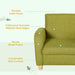 Children's Armchair Mini Sofa in Green - Little and Giant Explorers HOMCOM