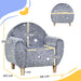 Kids Armchair Grey | Glow-in-the-Dark Star Pattern - Little and Giant Explorers AIYAPLAY