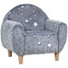 Kids Armchair Grey | Glow-in-the-Dark Star Pattern - Little and Giant Explorers AIYAPLAY