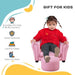 Kids Armchair with Stool - Little and Giant Explorers HOMCOM