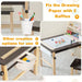 Kids Art Table and Chairs Set | 2-Tier Storage with Paper Roll System - Little and Giant Explorers Costway