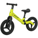 Kids green and black balance bike with adjustable seat and handlebar, AIYAPLAY logo