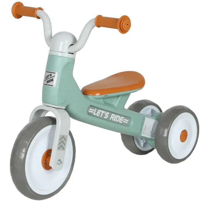 Kids Balance Bike – Green, White and Brown | Toddler Trike with Enclosed Wheels AIYAPLAY - Little and Giant Explorers AIYAPLAY