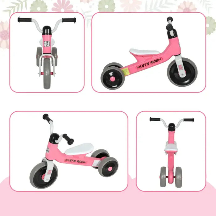 Kids Balance Bike – Pink | Toddler Trike - Enclosed Wheels and Silent EVA Tyres AIYAPLAY - Little and Giant Explorers AIYAPLAY