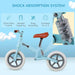 Balance Bike with Adjustable Seat and Shock Absorber in Blue - Little and Giant Explorers HOMCOM