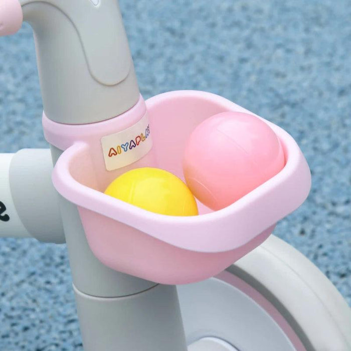 Kids Balance Bike with Adjustable Seat and Silent Wheels in Pink - Little and Giant Explorers AIYAPLAY