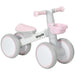 Kids Balance Bike with Adjustable Seat and Silent Wheels in Pink - Little and Giant Explorers AIYAPLAY