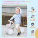 Kids Balance Bike with Adjustable Seat and Silent Wheels in Pink - Little and Giant Explorers AIYAPLAY