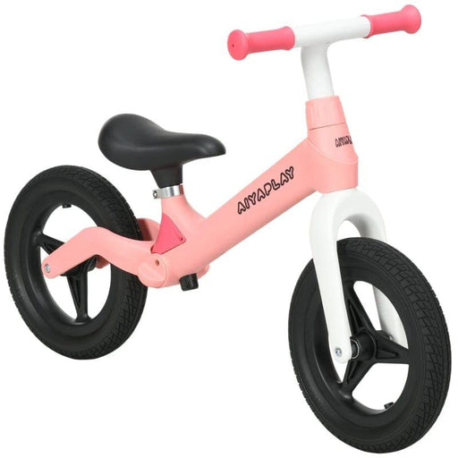 Balance Bike with Adjustable Seat, Handlebar and PU Wheels in Pink - Little and Giant Explorers AIYAPLAY