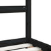 Kids Bed Frame in Black and Solid Wood Pine (90 x 190cm) - Little and Giant Explorers vidaXL