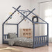 Kids Bed Frame in Grey and Solid Pine Wood (70 x 140cm) - Little and Giant Explorers vidaXL