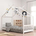 Kids Bed Frame in White and Solid Pine Wood (70 x 140cm) - Little and Giant Explorers vidaXL