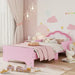 Kids Bed Frame – Pink Cloud-Design | Side Rails and Low-to-Ground Safety ZONEKIZ - Little and Giant Explorers ZONEKIZ