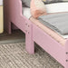Kids Bed Frame – Pink Cloud-Design | Side Rails and Low-to-Ground Safety ZONEKIZ - Little and Giant Explorers ZONEKIZ