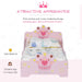Kids Bed Frame – Princess Pink Design | Poplar Wood with Crown and Flower Print HOMCOM - Little and Giant Explorers HOMCOM