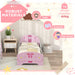 Ballet Theme Toddler Bed Frame with Safety Rails (76.5 x 144cm) - Little and Giant Explorers AIYAPLAY
