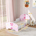 Ballet Theme Toddler Bed Frame with Safety Rails (76.5 x 144cm) - Little and Giant Explorers AIYAPLAY