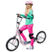 Kids Big Wheel Scooter – Pink | Adjustable Handlebar and 16" Inflatable Tyres HOMCOM - Little and Giant Explorers HOMCOM