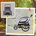 Kids Bike Trailer – Purple | 2-Seater Bicycle Carrier - Safety Harness and Hand Brake HOMCOM - Little and Giant Explorers HOMCOM