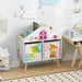 Kids Bookshelf | Colourful House Shape with Pine Wood Legs - Little and Giant Explorers Costway