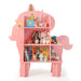 Kids Bookshelf Unicorn Shape | Storage and Organisation with Child-Friendly Design - Little and Giant Explorers Costway