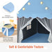Kids Castle Play Tent – Pink and Grey | Star Lights, Mat and Mesh Windows COSTWAY - Little and Giant Explorers Costway