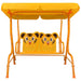 Kids 'Cheetah' Swing Bench in Yellow - Little and Giant Explorers vidaXL