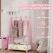 Kids Clothes Rail – Pink | Dress Up Organiser with Shelf and Hangers AIYAPLAY - Little and Giant Explorers AIYAPLAY