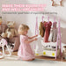 Kids Clothes Rail – Pink | Dress Up Organiser with Shelf and Hangers AIYAPLAY - Little and Giant Explorers AIYAPLAY