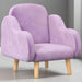 Cloud Shape Velvet Armchair in Purple - Little and Giant Explorers ZONEKIZ