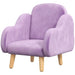 Cloud Shape Velvet Armchair in Purple - Little and Giant Explorers ZONEKIZ