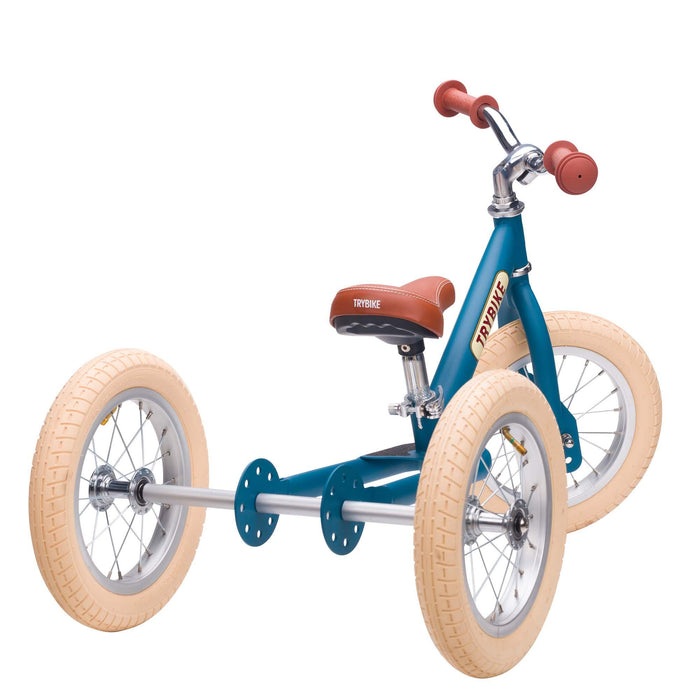 Convertible 2-in-1 Trike & Balance Bike in Vintage Blue - Matte - Little and Giant Explorers Trybike