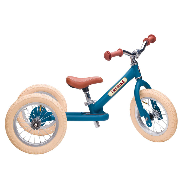 Convertible 2-in-1 Trike & Balance Bike in Vintage Blue - Matte - Little and Giant Explorers Trybike