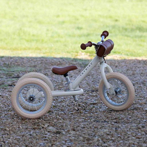 Convertible 2-in-1 Trike & Balance Bike in Vintage Cream - Matte - Little and Giant Explorers Trybike