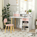 Kids Desk and Chair Set - Pink | Drawers and Shelves AIYAPLAY - Little and Giant Explorers AIYAPLAY