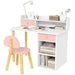 Kids Desk and Chair Set - Pink | Drawers and Shelves AIYAPLAY - Little and Giant Explorers AIYAPLAY