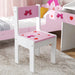 Kids Desk and Chair Set with Storage and Pull-Out Drawer in Pink - Little and Giant Explorers AIYAPLAY