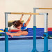 Kids Double Horizontal Bars - Blue | Gymnastic Parallel Bars - 220lbs Capacity COSTWAY - Little and Giant Explorers Costway