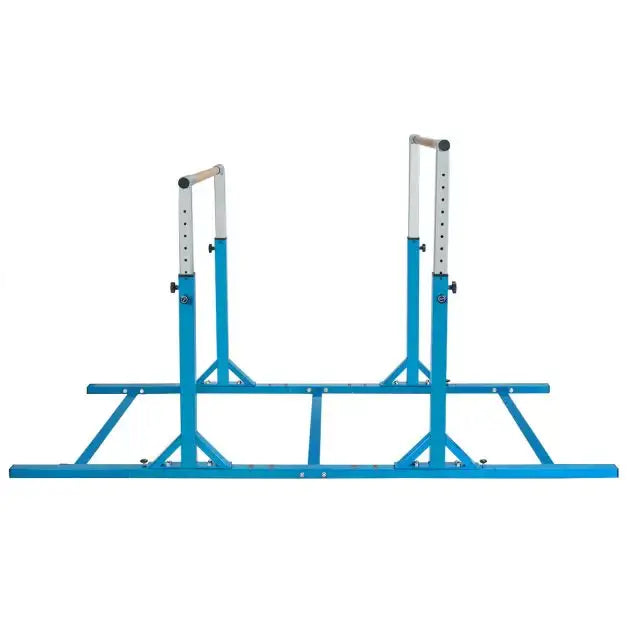 Kids Double Horizontal Bars - Blue | Gymnastic Parallel Bars - 220lbs Capacity COSTWAY - Little and Giant Explorers Costway