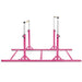 Kids Double Horizontal Bars - Pink | Gymnastic Parallel Bars - 220lbs Capacity COSTWAY - Little and Giant Explorers Costway