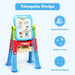 Kids Art Easel | 360° Rotating Design with Adjustable Height for Creative Activities - Little and Giant Explorers Costway
