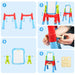Kids Art Easel | 360° Rotating Design with Adjustable Height for Creative Activities - Little and Giant Explorers Costway